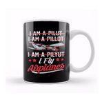 Baskı Dükkanı Cute & Funny I Fly Airplanes Pilot Joke Flying Pun Kupa Bardak