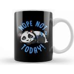 Baskı Dükkanı Cute Funny Nope Not Today Lazy Napping Panda Kupa