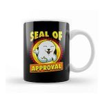 Baskı Dükkanı Cute & Funny Seal Of Approval Baby Seal Cub Pun Porselen Kupa