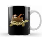 Baskı Dükkanı Cute Funny Sloth Riding Turtle Adorable Animals Kupa