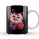 Baskı Dükkanı Cute Galactic Cat Space Exploration Kitten Kupa