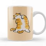Baskı Dükkanı Cute Ginger Cat Orange Tabby Cat Kedi Kupa