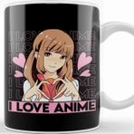 Baskı Dükkanı Cute I Love Anime Girl Japanese Kawaii Obsessed Kupa