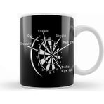 Baskı Dükkanı Dartboard Bullseye Darts Player Dart Board Arrow Throwing Kupa