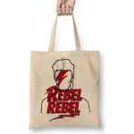 Baskı Dükkanı David Bowie Rebel Rebel Bez Kadın Günlük Çanta