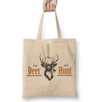 Baskı Dükkanı Deer Hunt Bez Kadın Günlük Çanta