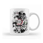 Baskı Dükkanı Demon Slayer All Characters Black and White Kupa