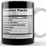 Baskı Dükkanı Dentist Facts Beyaz Porselen Kupa Bardak