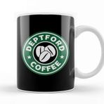 Baskı Dükkanı Deptford Coffee Starbucks Beyaz Porselen Kupa Bardak