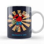 Baskı Dükkanı Desperate Dan Retro Japanese Beyaz Kupa Bardak