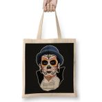 Baskı Dükkanı Dia De Los Muertos Day Of The Dead Vampire Bez Kadın Günlük Çanta