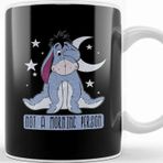 Baskı Dükkanı Disney Winnie The Pooh Eeyore Not A Morning Person Beyaz 330 ml Porselen Kupa Bardak