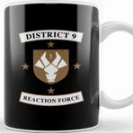 Baskı Dükkanı District 9 Reaction Force Beyaz Porselen Kupa Bardak