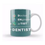 Baskı Dükkanı Doctor Engineer Artist Dentist 019 Beyaz 330 ml Porselen Kupa Bardak