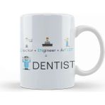 Baskı Dükkanı Doctor Engineer Artist Dentist 02 Beyaz 330 ml Porselen Kupa Bardak