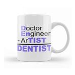 Baskı Dükkanı Doctor Engineer Artist Dentist 032 Kupa Bardak