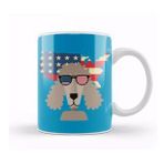 Baskı Dükkanı Dog Independence Day 4th Of July Gift Celebration Patriotic Kupa Bardak