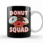 Baskı Dükkanı Donut Squad Donut Lover Breakfast Food Pun Beyaz 330 ml Porselen Kupa Bardak