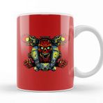 Baskı Dükkanı Doomguy Knee Deep Fists Of The Revenant Beyaz 330 ml Porselen Kupa Bardak