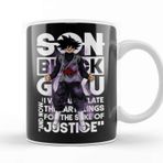 Baskı Dükkanı Dragon Ball Super Black Goku Porselen Beyaz Kupa Bardak