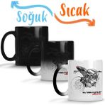 Baskı Dükkanı Ducati Exclusiva Streetfighter Sihirli Kupa Bardak Porselen