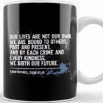 Baskı Dükkanı Dystopian Our Lives Are Not Our Own Quote Beyaz 330 ml Porselen Kupa Bardak