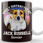 Baskı Dükkanı Easily Distracted By Jack Russel Terrier Dogs Fans Kupa Bardak