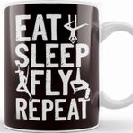 Baskı Dükkanı Eat Sleep Fly Aerial Silk Acrobatics Dancer Circus Aerialist Kupa Bardak