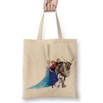 Baskı Dükkanı Elsa Kristoff Anna Olaf Film Frozen Bez Çanta