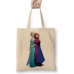 Baskı Dükkanı Elsa Kristoff Rapunzel Anna Frozen Bez Çanta