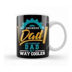 Baskı Dükkanı Engineer Dad Like A Regular Dad Only Way Cooler Porselen Beyaz Kupa Bardak