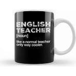 Baskı Dükkanı English Teacher Defined Porselen Beyaz Kupa Bardak