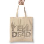 Baskı Dükkanı Evil Dead 02 Bez Uzun Saplı Krem Rengi Çanta