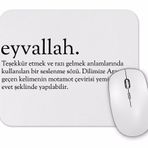 Baskı Dükkanı Eyvallah Kelime Mouse Pad