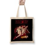 Baskı Dükkanı Fairy Tail Erza Scarlet Guild Symbol Swords Anime Manga Bez Uzun Saplı Krem Rengi Çanta
