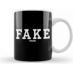 Baskı Dükkanı Fake Friends Porselen Beyaz Kupa Bardak