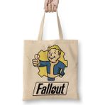 Baskı Dükkanı Fallout Vault Boy Bez Çanta