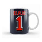 Baskı Dükkanı Fathers Day Number 1 Dad Kupa Bardak
