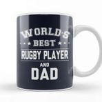 Baskı Dükkanı Fathers Day World's Best Singer And Dad Tasse Beyaz 330 ml Porselen Kupa Bardak