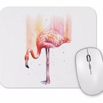 Baskı Dükkanı Flamingo Pembe Yağmur Mouse Pad