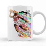 Baskı Dükkanı Fly Like Mike Michael Jordan Beyaz 330 ml Porselen Kupa Bardak