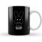 Baskı Dükkanı Fnaf Five Nights Scary Spooky Game Face Rwq Beyaz 330 ml Porselen Kupa Bardak