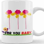 Baskı Dükkanı For You My Daddy Flowers Kupa