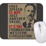 Baskı Dükkanı Free Speech Famous Quote Jordan Peterson Mouse Pad