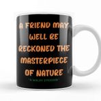 Baskı Dükkanı Friendship Quotes Gift Ralph Waldo Emerson Kupa