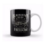 Baskı Dükkanı Fun Cool Vintage Blackhawk Freedom Kupa Bardak