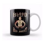 Baskı Dükkanı Funny Blood Is Just Red Sweat Mma Martial Arts Pun Kupa