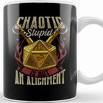 Baskı Dükkanı Funny Chaotic Stupid Is Not An Alignment Rpg Pun Kupa Bardak