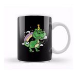 Baskı Dükkanı Funny Dinosaur Unicorn Unisaur Mythical Animal Kupa Bardak