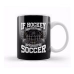 Baskı Dükkanı Funny Ice Hockey Because Murder Is Wrong Hockey Kupa